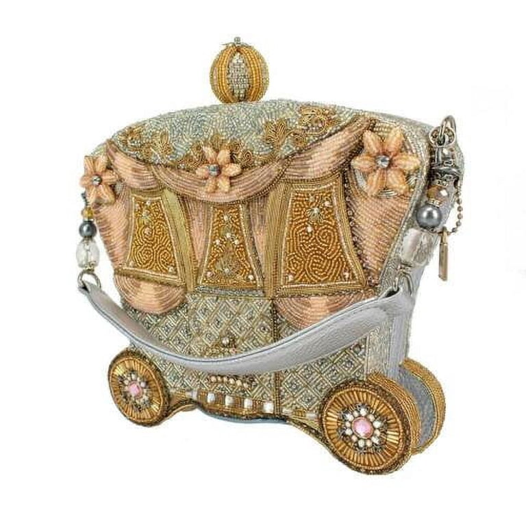 Mary Frances Royal Ride Top Handle Beaded Bag Handbag Winter  display picture 1