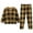 R13 Coffee, variant on Ruiwill Boys Pajamas Toddler Plaid Print Long Sleeve Sleep Top with Shorts 2 Piece Pajama Set Winter Boys Sleepwear Size 2-3 Years