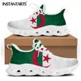 thumbnail image 1 of Zapatos planos informales con diseño de la bandera de Argelia para mujer, zapatillas de deporte a la moda con cordones, zapatos para caminar, calzado de playa para mujer, 1 of 6