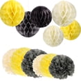 thumbnail image 1 of Shisuyan Thème de Fête Boule en Nid d'Abeille Couleur Assortie 1 Ensemble 9.8X9.8in, 1 of 9