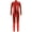 Red, variant on Kids Boys Girls Long Sleeves Metallic Full Bodysuit Jumpsuit Unitard Ballet Gymnastics Dancewear Gold M/130