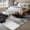 Black, variant on Area Rug for Living Room, Black Grey Marble Non-Slip Indoor Large Carpet for Bedroom/Dining Room, Modern Gradient Abstract Aesthetic Washable Low-Profile Rectangle Floor Runner Rugs - 5 x 8 Ft
