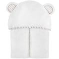 thumbnail image 2 of MINIBOO Toalla con capucha para bebé – Rayón ultrasuave y absorbente de toallas de bambú para bebés recién nacidos y niños pequeños – Toallas de baño hipoalergénicas para bebés, 2 of 5