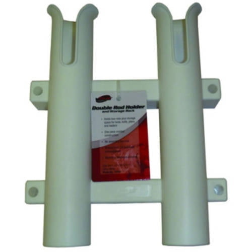 Fish On FishOn! Double Rod Holder, White