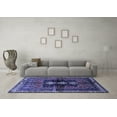 thumbnail image 3 of Ahgly Company Indoor Rectangle Persian Blue Traditional Area Rugs, 2' x 5', 3 of 4