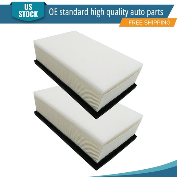 YXPCARS 2PCS Front Engine Air Filter for Volkswagen Jetta Golf Tiguan Audi A3 Quattro Q3 S3, New Air Filter Replacement (CA11876)