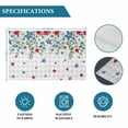 thumbnail image 6 of 4th of July Placemats Set of 6, Independence Day Star Leaves Gray Plaid Placemats for Dining Table, Place Mats for Kitchen Tabletop, Waterproof Wipeable Dining Table Mats Set, 6 of 9