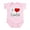Petal Pink, variant on CafePress - I Love Crawfish Infant Creeper - Baby Light Bodysuit, Size Newborn - 24 Months