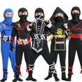 thumbnail image 2 of Halloween Cosplay Anime Disfraz Niños Mostrar Naruto Ropa Samurai Ninja Disfraces, 2 of 4