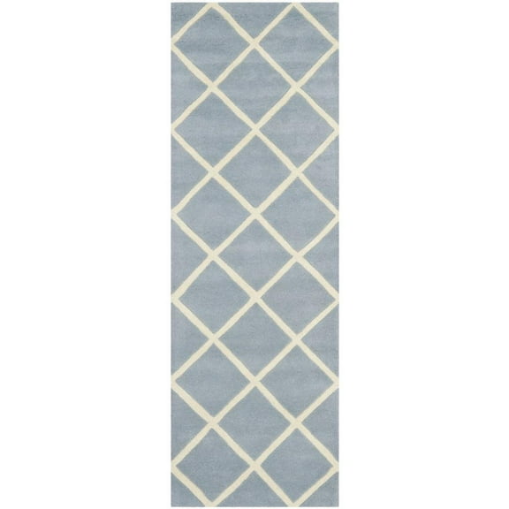 SAFAVIEH Chatham CHT720B Handmade Blue / Ivory Rug