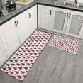 thumbnail image 2 of Red and Gray Christmas Tree Pattern Kitchen Rugs Sets Of 2,Anti Fatigue Kitchen Mat Rugs Non Slip Washable,Decorative Kitchen Floor Mats for Kitchen,Sink,Laundry,17"x30"+17"x47", 2 of 7