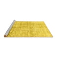 thumbnail image 2 of Ahgly Company Machine Washable Indoor Square Abstract Yellow Modern Area Rugs, 8' Square, 2 of 4
