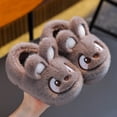 thumbnail image 2 of Cute Girls' Fuzzy Slippers Slip-on Lovely Anime Soft Warm Winter Anti-slide House Slippers with Flat Sole Safe Slipper Indoor Winter Fashion Footwear, 2 of 9