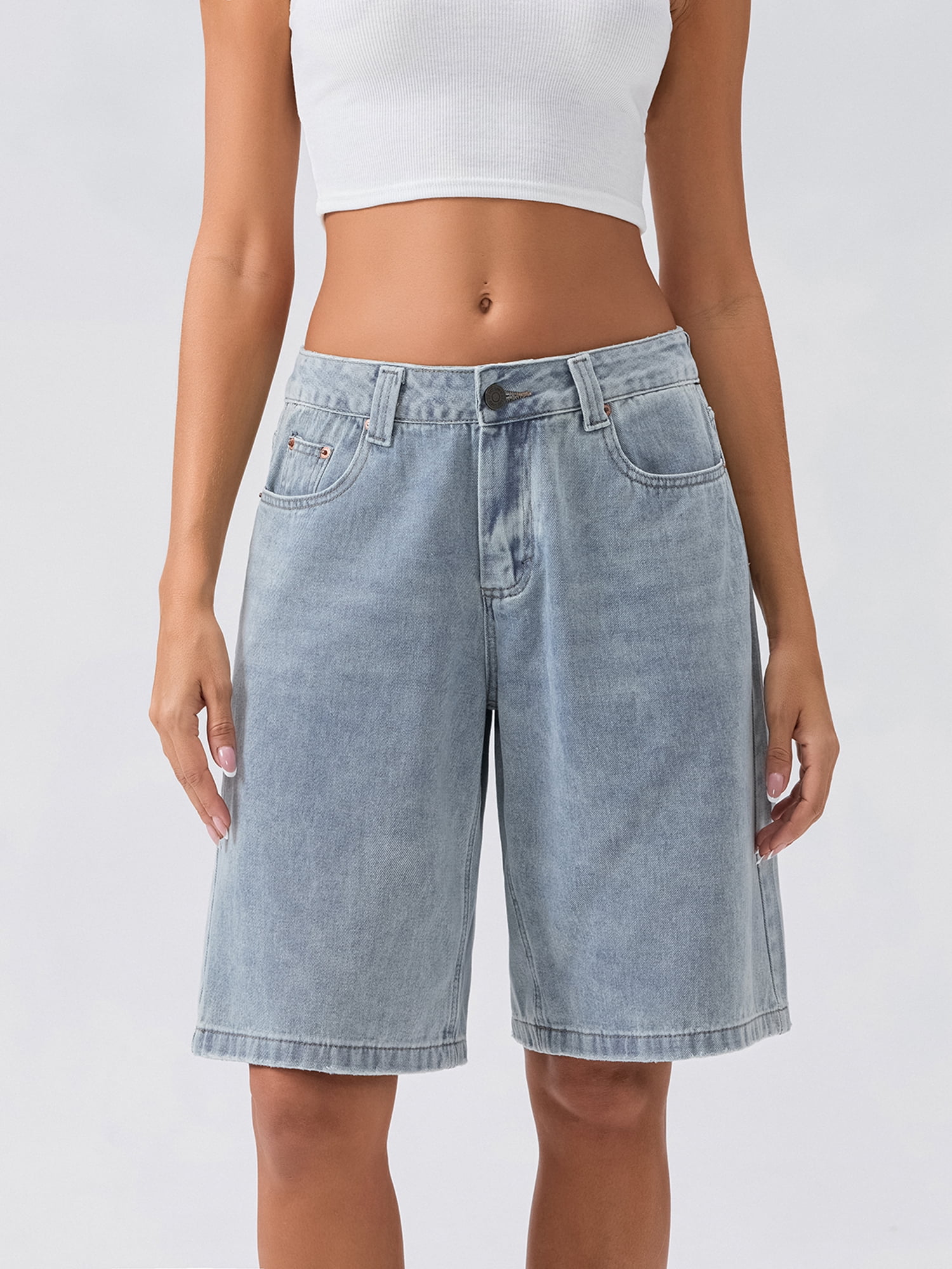 【KOOLOSET】Linen Bermuda Denim Pants 4236e612-83b1-42d9-90df-