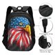 thumbnail image 3 of Easygdp Eagle Head With American Flag Mochila para Laptop de Viaje con Puerto USB, Mochila para Laptop con Puerto de Carga USB para Mujeres y Hombres, 3 of 7