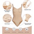 thumbnail image 5 of ZXSXSY Womens Shapewear Bodysuit Tummy Control Slim Body Shaper Round Neck Thong Body Suits, 5 of 5