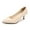 Apricot, variant on LUXUR Women Pumps Slip On Pump Shoes Kitten Heel Dress Shoe Solid Color Mid Heels Wedding Apricot 10.5