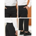 thumbnail image 6 of Lars Amadeus Men's Striped Dress Pants Flat Front Trousers Business Pant, 6 of 6