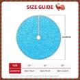 thumbnail image 2 of Rateoe Sky Blue Glitter Pattern Christmas Tree Skirt with Ties , Christmas Tree Decorations, Farmhouse Christmas Decor Xmas Holiday Decorations-48", 2 of 6