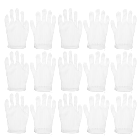 ETHZZLE 200Pcs Knit Safety Gloves White Non Slip Anti Static Work Gloves for Electronics Repair Use