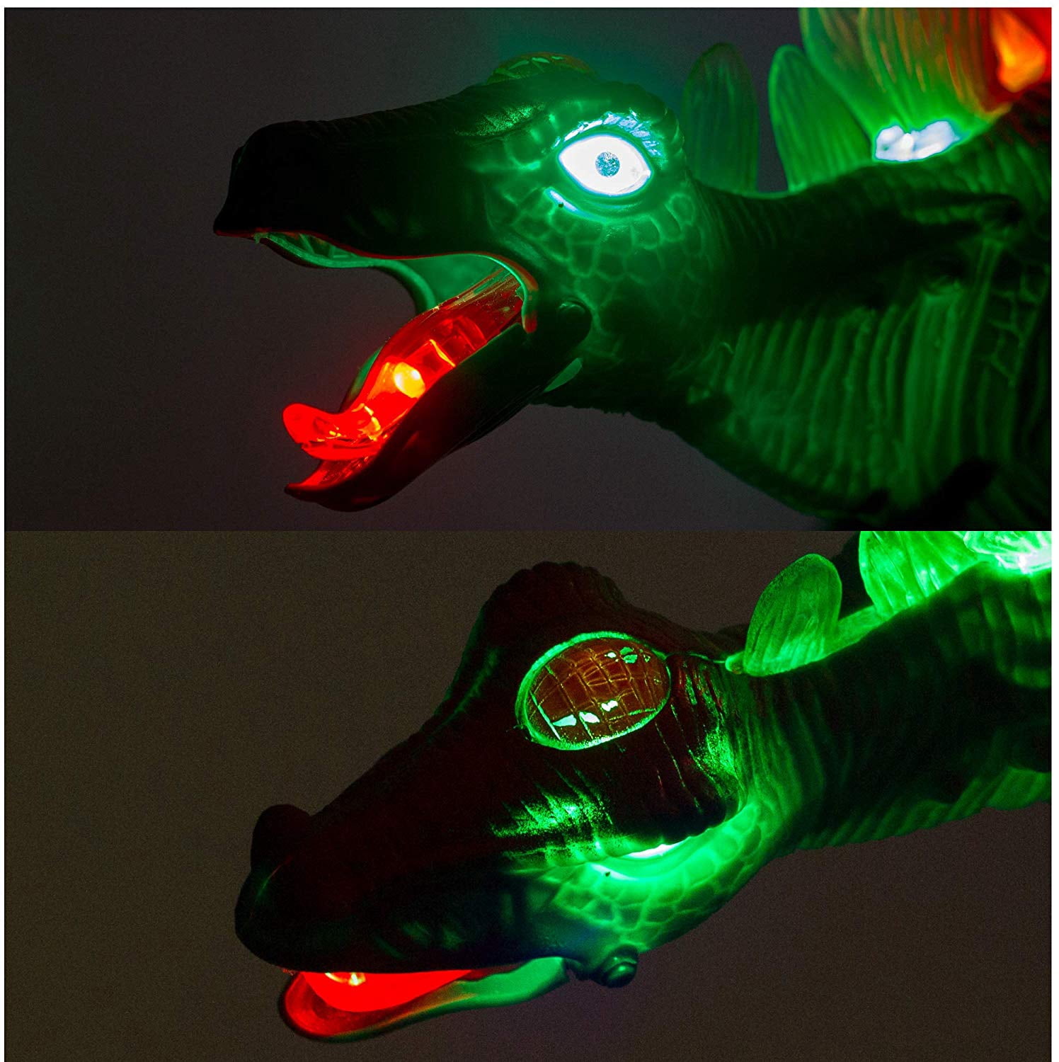 PlayWorld Prehistoric Past Stegosaurus Dinosaur With Lights And Sounds - Orange