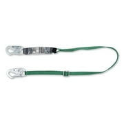 V-Series Standard Single-Leg Adjustable Shock Absorbing Lanyard, 6 Ft, Small Snaphooks| 1 Each