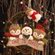 thumbnail image 2 of Dcor De Nol Couronne De Rotin Ornements De Nol Guirlande Suspendue Pre Nol Bonhomme De Neige Poupe Rotin Pendentif Ornement Pour La Maison Arbre De No, 2 of 5