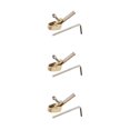 thumbnail image 4 of Thinsony Vintage Brass Violin Making Tool Woodworking Plane Authentic Craftsmanship Gold XXS 3PCS, 4 of 6