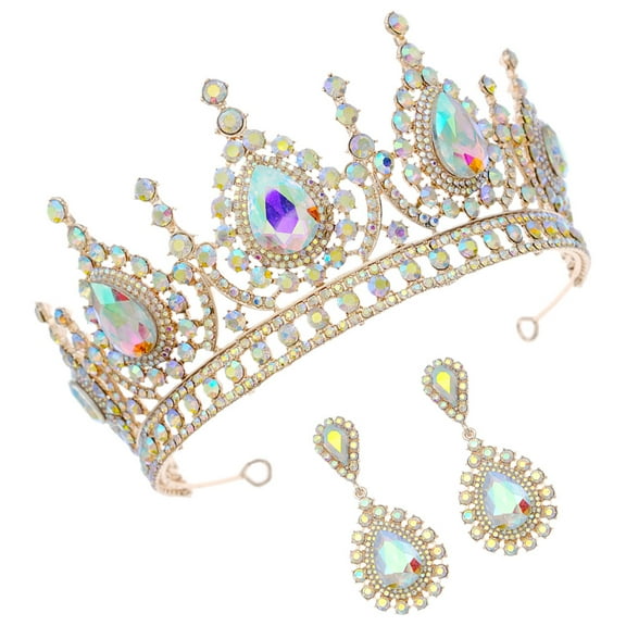 TEHAUX Women's Rhinestone Set Bridal Prom Elegant Costume Jewelry Accessory