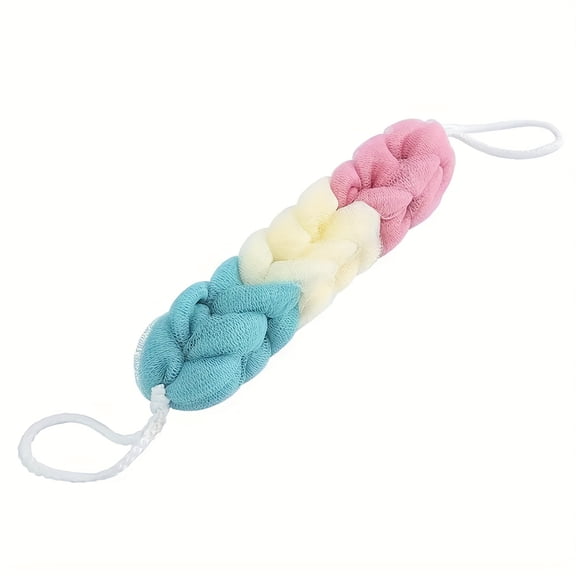Back Scrubber for Shower Exfoliating Body Strap Long Bath Mesh Sponge for Deep Cleaning and Skin Smoothing 10 In