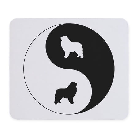 CafePress - Yin Yang Pyrenees Mousepad - Non-slip Rubber Mousepad, Gaming Mouse Pad