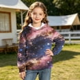 thumbnail image 4 of BaoFuBaoMei Travel Hoodies for Girls Gradient Long Cuffed Sleeve Sweatshirt Tops with Pockets Loose Hooded Fall Clothing for School Daily Wear Outdoor, 4 of 7