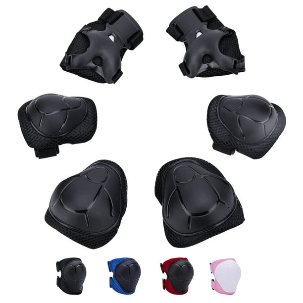 6PCS Outdoor Sport Skating Cycling Wrist Support Guard Elbow Knee Pads