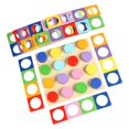 thumbnail image 3 of Juego educativo de madera con combinación de colores para aprendizaje preescolar, interactivo para padres e hijos, habilidades motoras finas para niño, 3 of 9