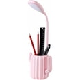 thumbnail image 1 of LED Table Lamp Creative Cactus Eye Dimmer Lamp with Plant Case Desk Reading Flexible USB Touch Table Lamp Night Light 5.00Watts, 3.70 Volts - Pink, 1 of 3