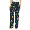 thumbnail image 3 of Daiia Mardi Gras Strings of Beads Women's Sleep Pant with Pockets and Drawstring,Pajama Pants-XX-Large, 3 of 9