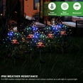 thumbnail image 3 of Deago Solar Garden Firework Lights Outdoor Waterproof 8 Modes 90 LED Sparklers String Lights for Yard Pathway Patio Party Decor (Colorful), 3 of 10
