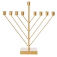 thumbnail image 4 of Vintiquewise Nine Branch Electric Chabad Judaica Chanukah Menorah Gold, 4 of 8