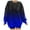 Blue, variant on Futezty Fashion Tie Dye Hoodies for Teen Girls, Womens Casual Long Sleeve Hooded Pullover Gradient Baggy Sweatshirts