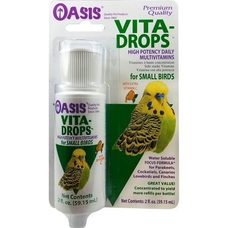 Oasis Vita Drops Daily Multivitamin for Small Birds, 2 fl.