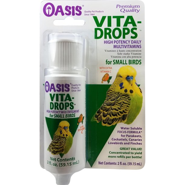 Oasis Vita Drops Daily Multivitamin for Small Birds, 2 fl. Oz