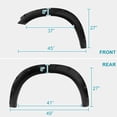 thumbnail image 3 of Spec-D Tuning 4PC Front + Rear Black Pocket Style Rivet Bolt On Fender Flares Compatible with 2009-2018 Dodge Ram 1500, 3 of 7