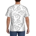 thumbnail image 2 of Naloa Hand Drawn Snake Men's T-Shirt Sport T-shirt Men's Basic Tee Casual Men's Shirt, Round Neck, Short Sleeves - Medium, 2 of 5