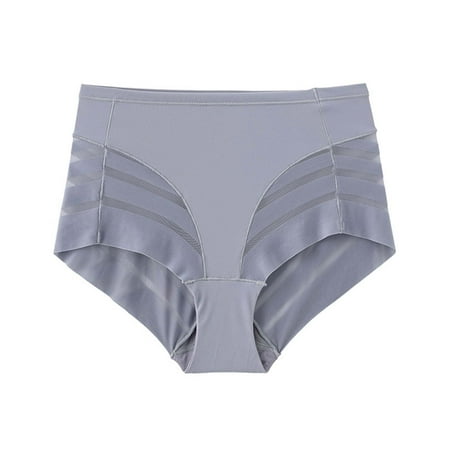 Slotted Panties Panties for Women plus Size Women s Transparent Striped Mesh Briefs High Comfortable Ice Silk Briefs