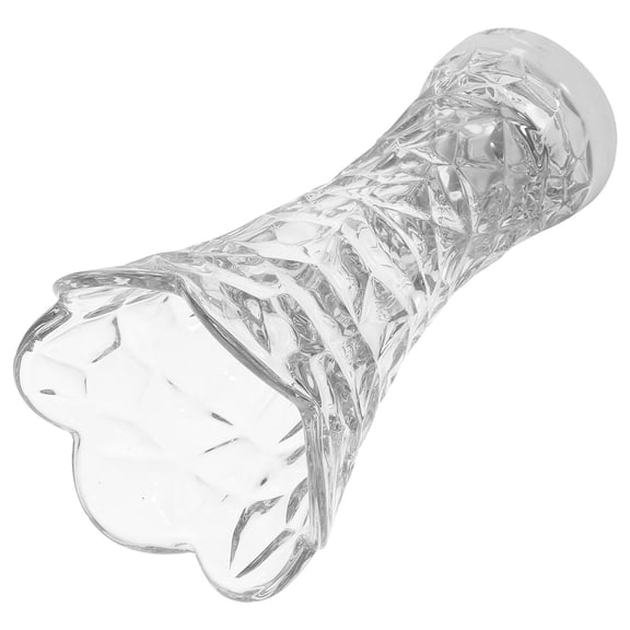 WHAMVOX Vases Aesthetic Glass Vase Casual Flower Vase 25.2X14.8X14.8CM