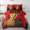 thumbnail image 1 of YST Leopard Rose Reversible Comforter Set, 7-Piece, Queen, 1 of 5