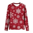 thumbnail image 3 of Lovskoo Children's Christmas Sweatshirt,Kids Round Neck Long Sleeved Sweatshirts Top With Patterns 1 Years Red, 3 of 4