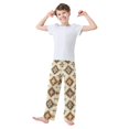 thumbnail image 2 of FORMRS Boys Pajama Pants with Pockets Size 13-14Y Kids Lounge Sleep Bottoms, Geometric Designs, 2 of 8