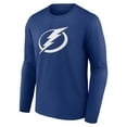 thumbnail image 2 of Men's Blue Tampa Bay Lightning Primary Logo Long Sleeve T-Shirt, 2 of 3