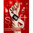thumbnail image 3 of Wearlizer Christmas Engraved Band Compatible with Apple Watch Band 38mm 40mm 41mm 42mm 44mm 45mm 49mm Women Men, Silicone Snowman Santa Claus Holidays Strap for iWatch Series Ultra SE 9 8 6 5 4 3 2 1, 3 of 6